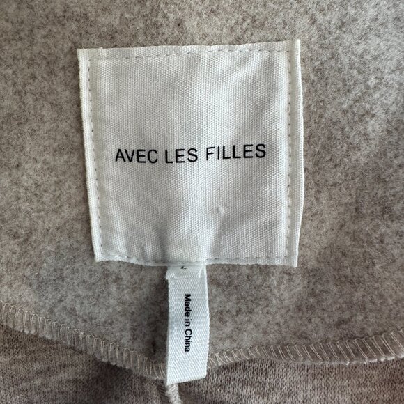 Avec Les Filles Peacoat Designer Jacket | Women's | Color: Tan / Khaki | Size: L - Picture 3 of 5
